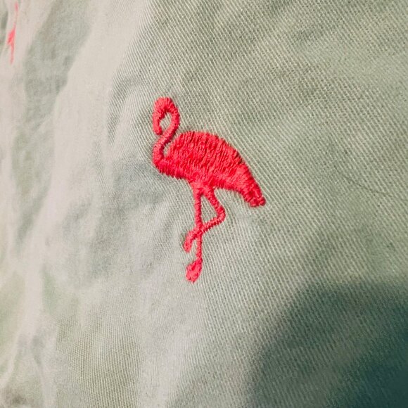 Old Navy-Women's Flamingo Shorts Size 10-Pale/Pastel Green/Pin/Peachy-Short- - Picture 5 of 13